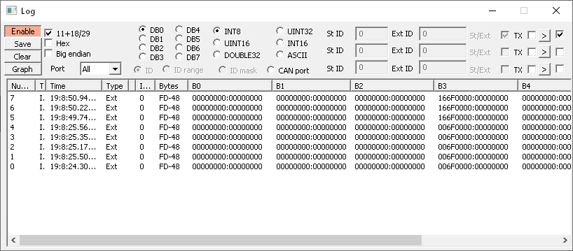 PP2CAN FILTERED LOG CAN FD