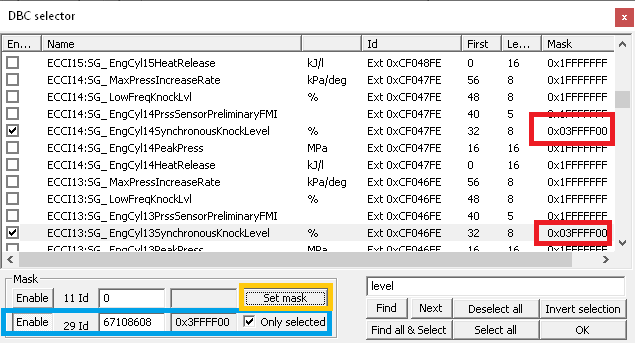 DBC - ID mask