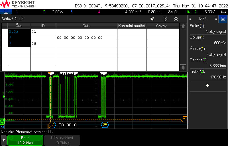 LIN bus - data delay